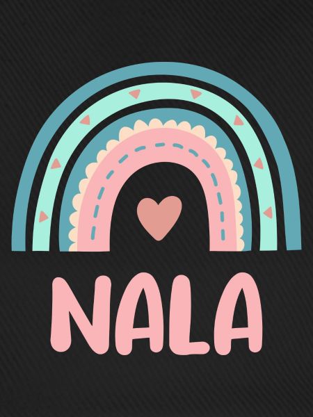 Nala Name Regenbogen Baby