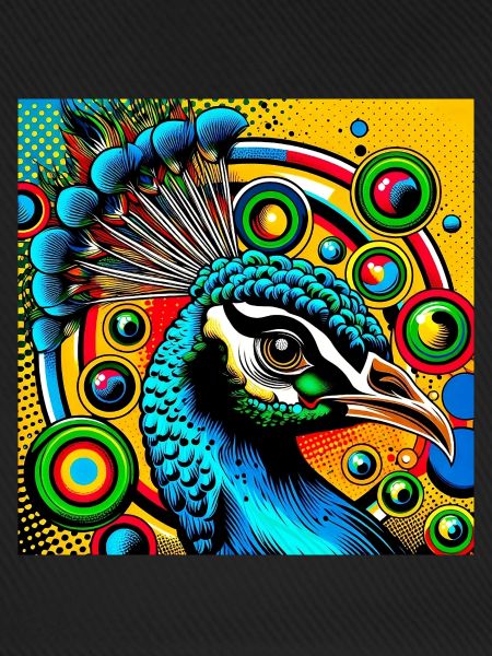 Pfau Pop Art
