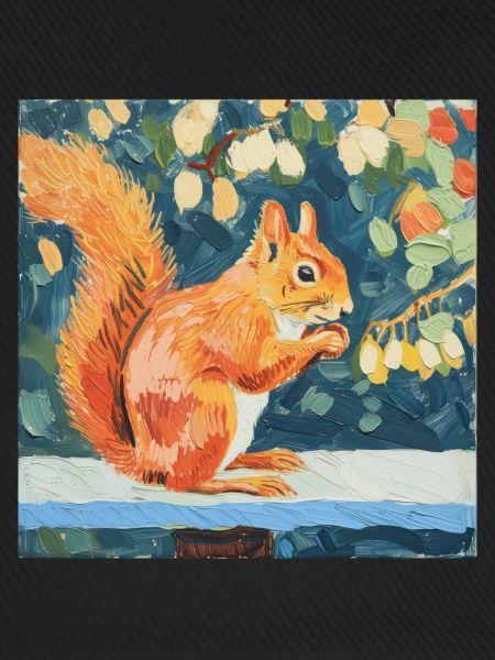 eichhörnchen, bunt, tier, geschenk, geschenkidee