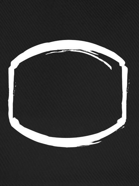 white oval frame