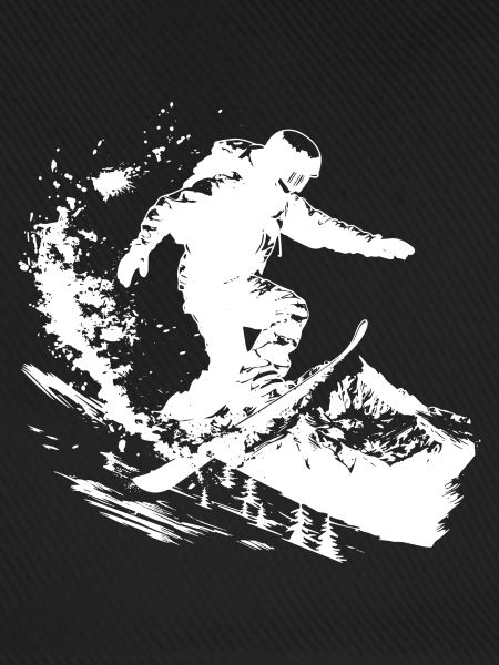 Snowboarder Zeichnung
