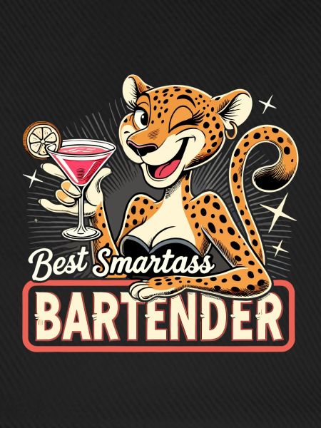 Barkeeperin Barfrau Leopardin Leopard Geschenk
