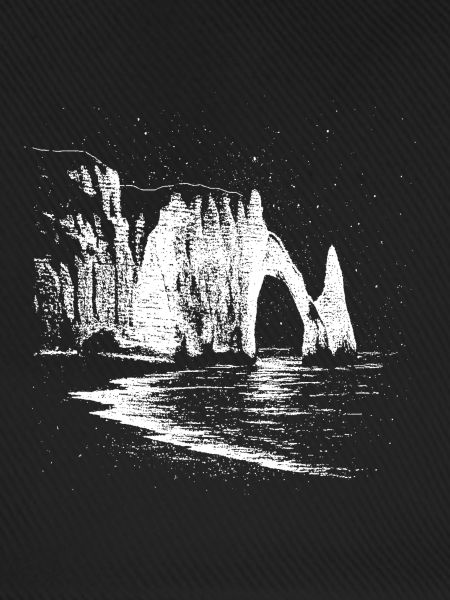 Sternennacht über Étretat
