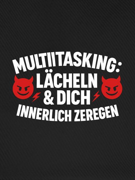 Multitasking Lächeln Innerlich Zerlegen