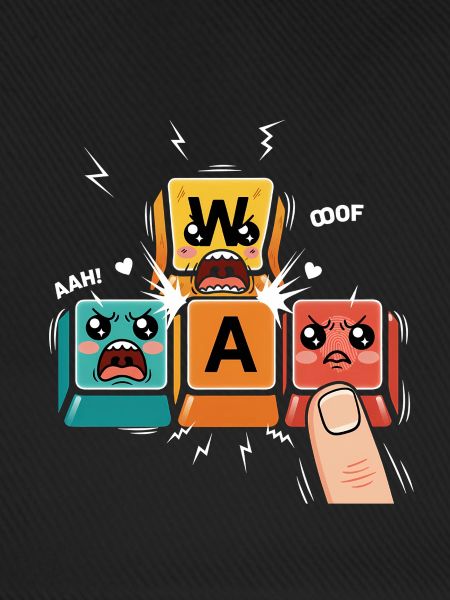 WASD Gamer Kawaii 