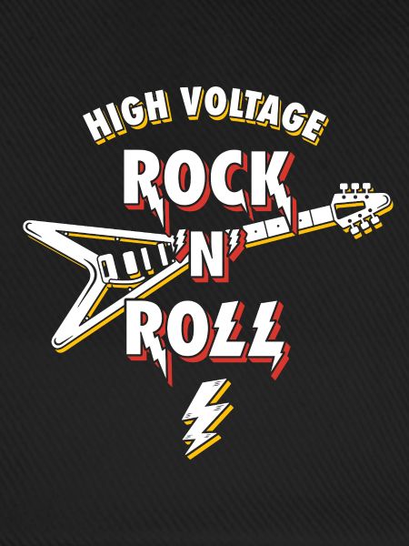 Hochspannungs-Rock'n'Roll-Gitarre