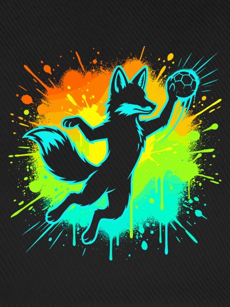 Handball Fuchs Kinder Geschenk Süß Niedlich