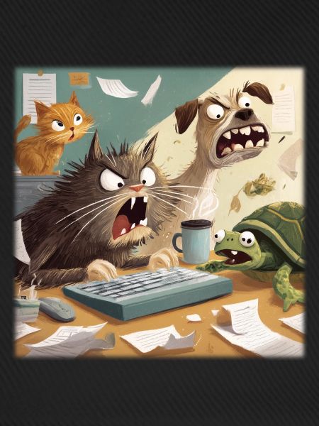 Tierisches Bürochaos