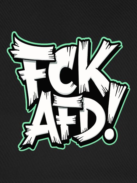 FCK AFD politisches Statement gegen Rechts