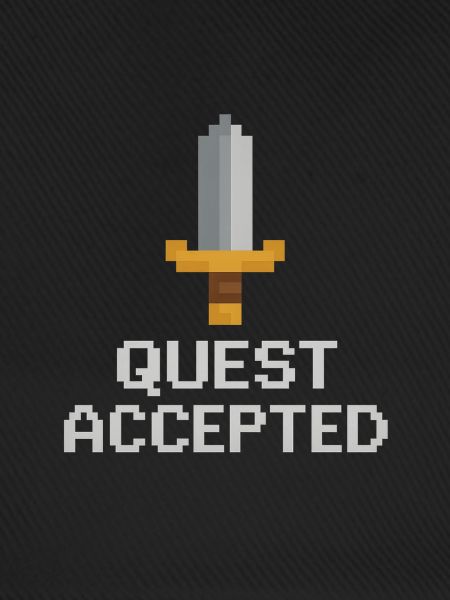 Quest akzeptiertes Pixelschwert