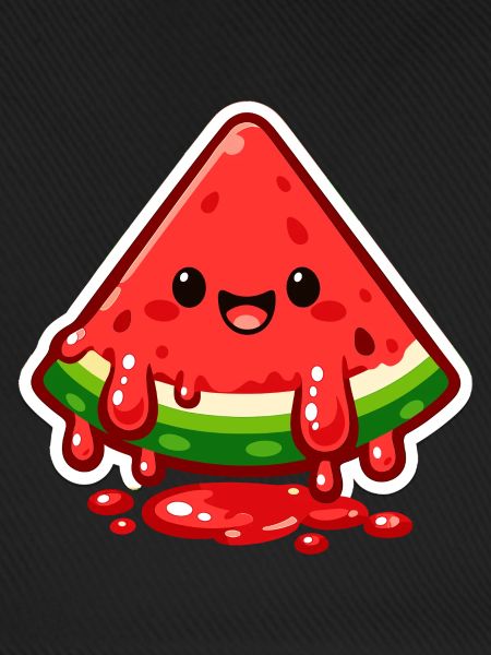 Wassermelonen Lächeln Sticker