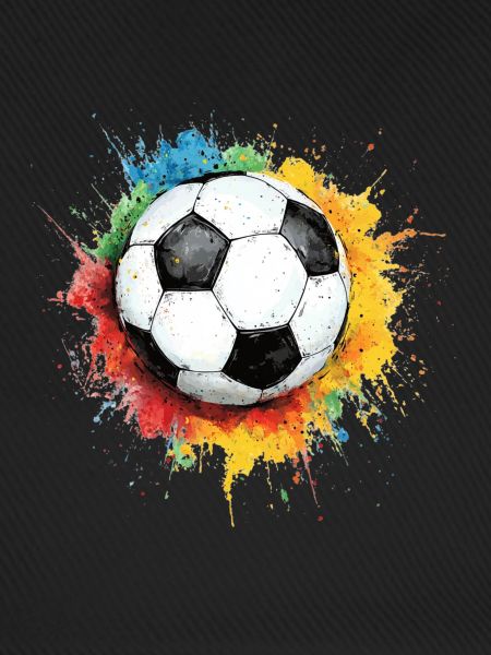 Fußball Ball Aquarell