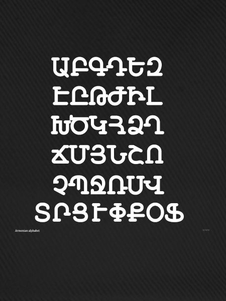 Armenisches Alphabet