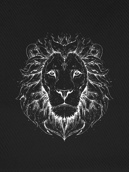 Lion Crest Schwarzweiß