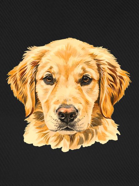 Wasserfarben Golden Retriever