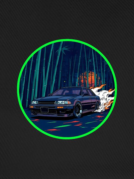 Neon Bamboo Forest Abgas-Overdrive