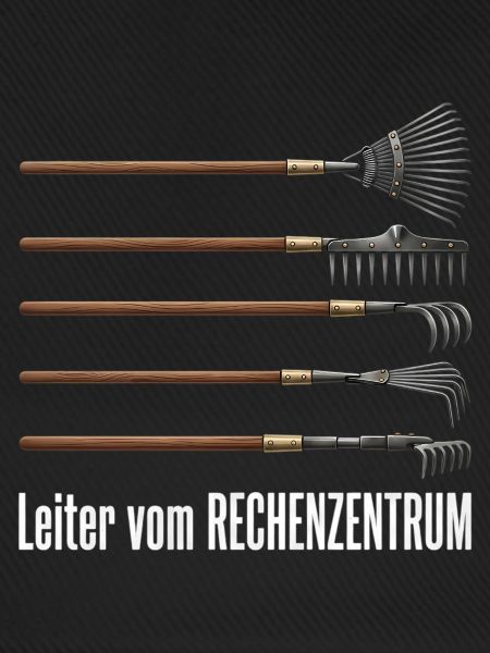 Rechenzentrum Design Gartengeräte Rechen Leiter