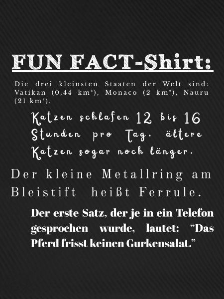Fun Fact Shirt Geschenkidee lustig 