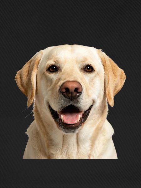 Glücklicher beige Labradorhund