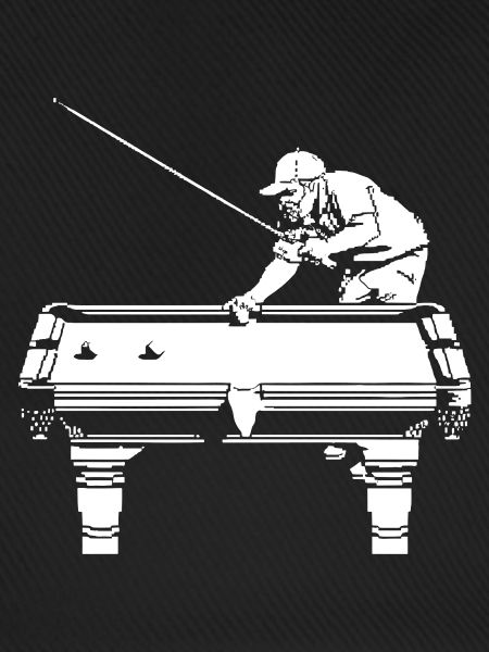 Billardspieler Pixel Grafik
