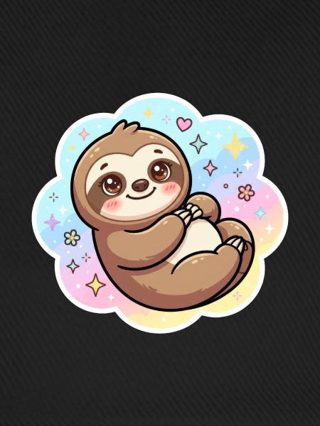 Pastell Sloth Kuscheldesign