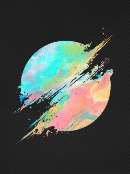 Pastel Rainbow Abstract Splash