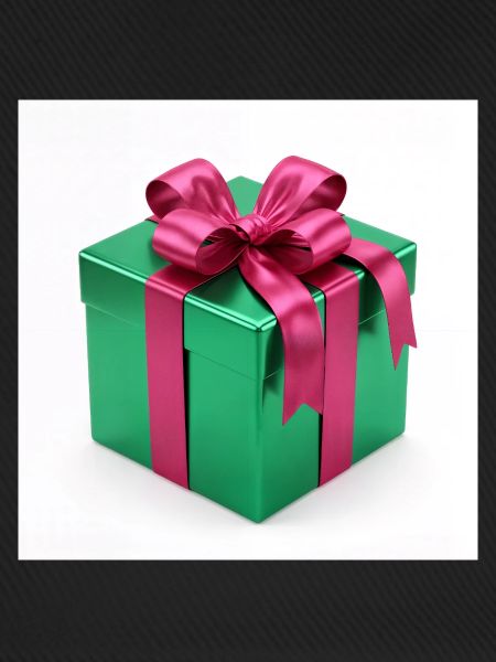 Grünes Geschenkpaket