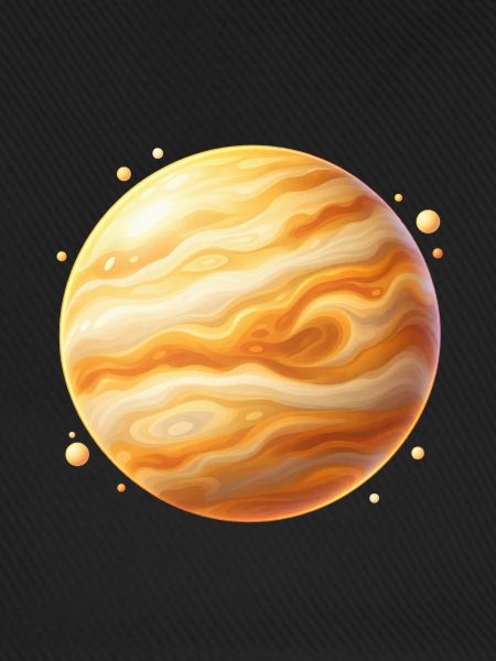 Goldplanet Jupiter Wirbel