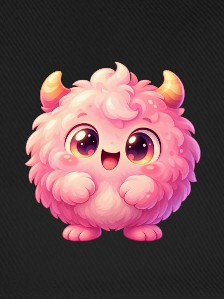 Pink Fluff Monster Kuschelheld