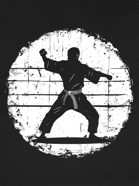 Karateka Zeichnung
