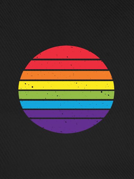 Retro Regenbogen Hintergrund