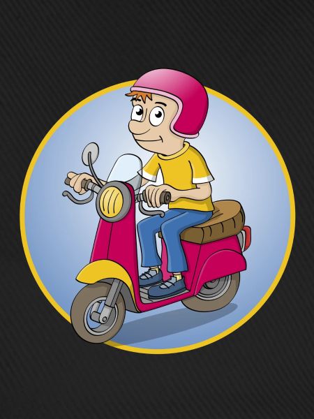 Der Rollerfahrer - Version1