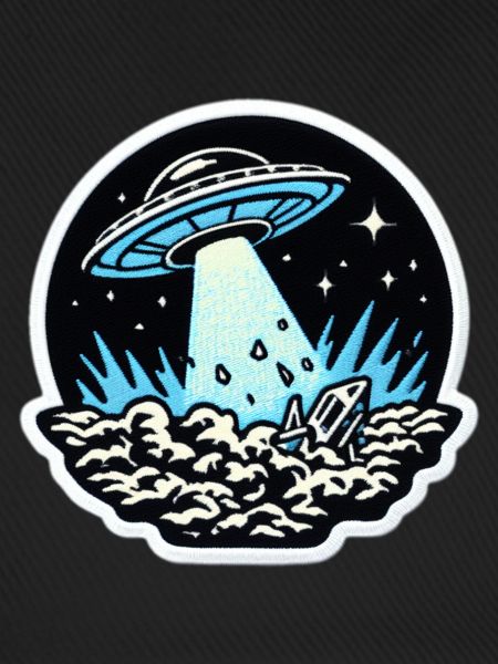 UFO-Lichtstrahl Patch