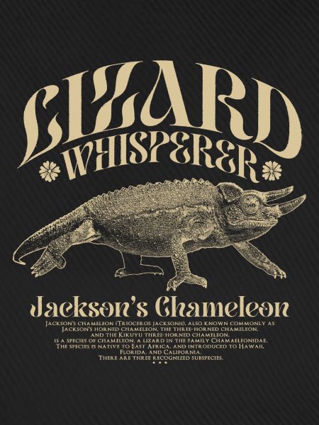 Jackson's Chamäleon Echsenflüsterer