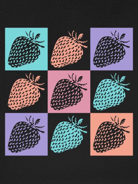 Erdbeeren Bunte Sommerfarben