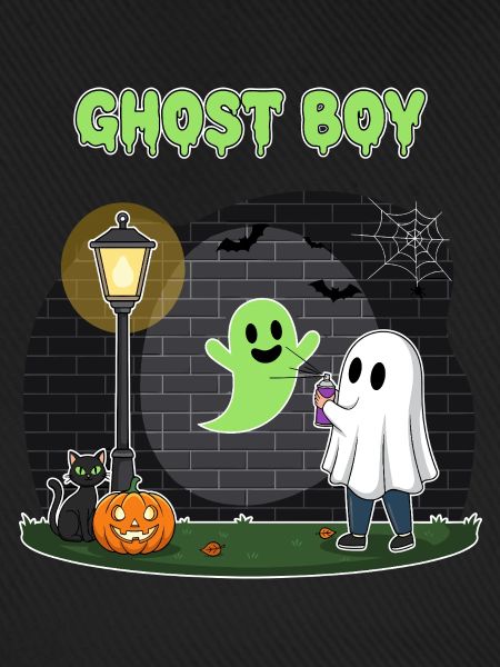 Geisterjunge Halloween Szene
