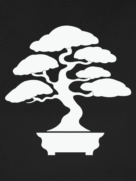 Zen Bonsai Silhouette