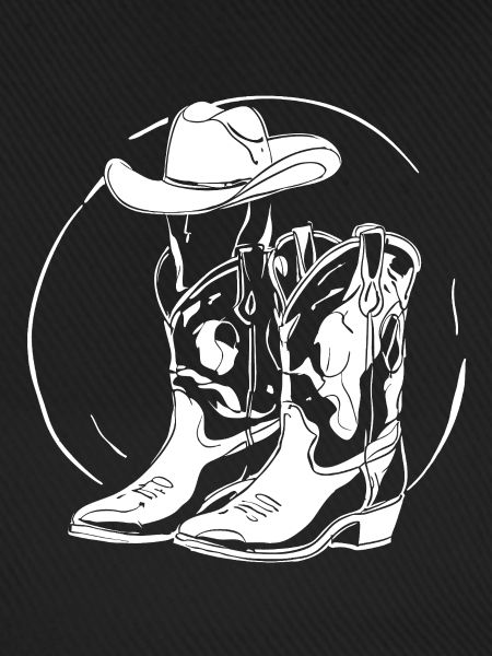 Western Lineart Boots Hut