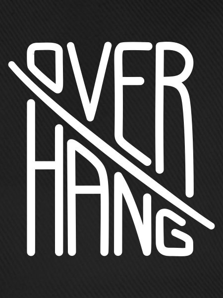 Overhang - Climbing Wall Typography