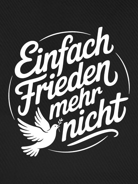 Friedensbotschaft mit Friedenstaube | Peace Design
