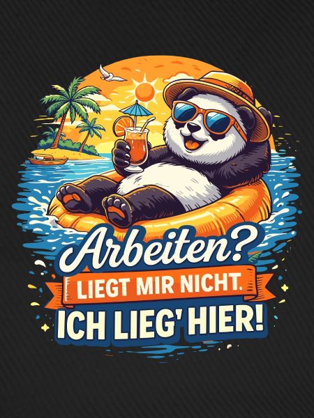 Panda Strandurlaub: Arbeit? Mir Nicht
