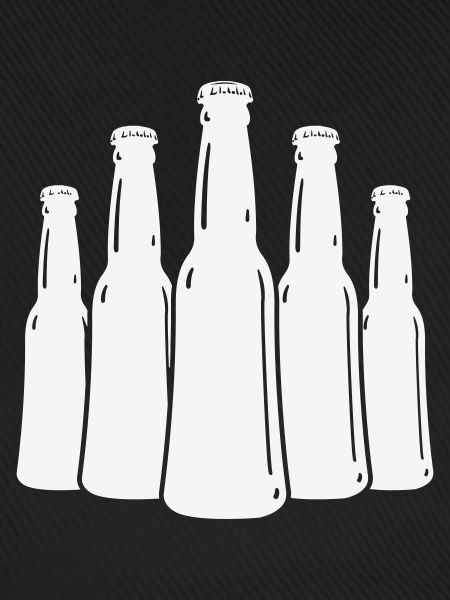 Bierflaschen Silhouette