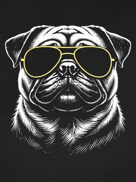 Mops Kopf