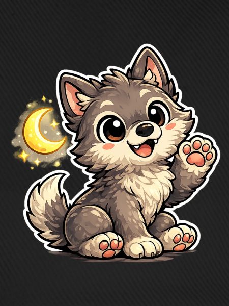 Mondnacht Wolfchen Kuschelpfote