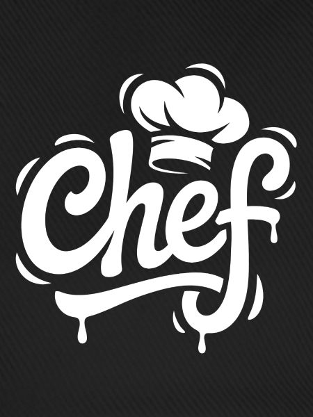 Chef Koch Graffiti Schriftzug