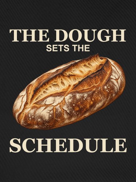 Der Teig legt den Zeitplan fest