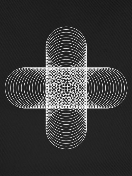 Four Circles / weiß