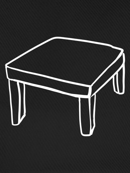 Tisch Möbel Cartoon symbol