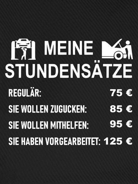 KFZ Meister Stundensätze