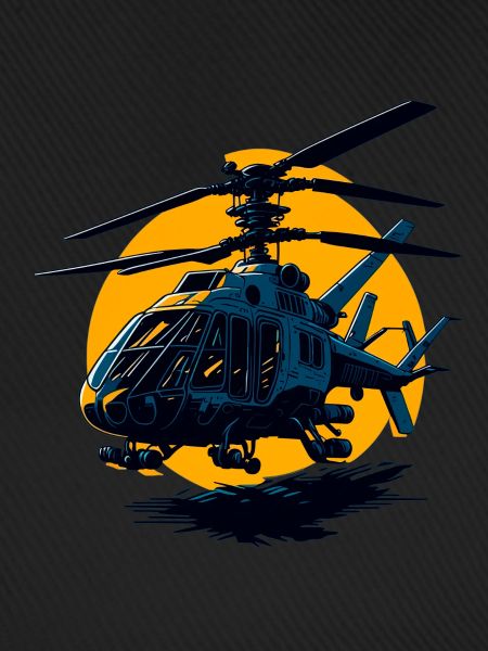 Helikopter-Illustration